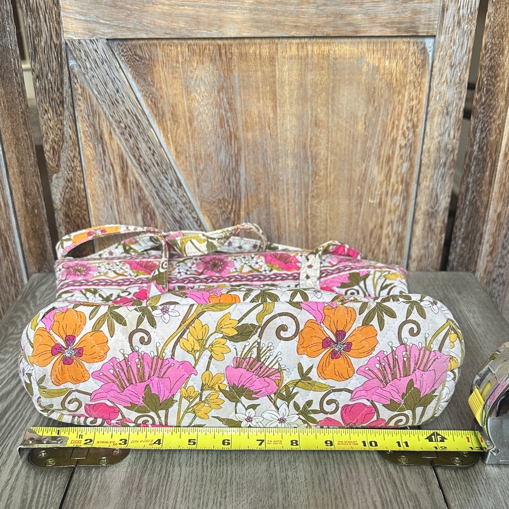 Vera Bradley Tea Garden Tote Shoulder Purse Handbag Retired Pattern - Picture 13 of 16